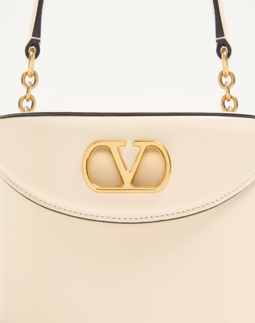 Valentino Garavani - Valentino Garavani Vain Vanity Bag In Shiny Calfskin - Butter - Woman - Shoulder Bags